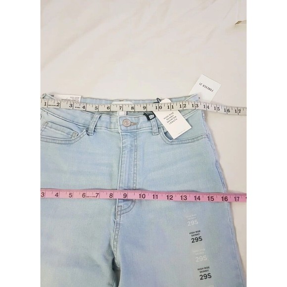 Forever 21 Womens Jeans Size 29 S High Rise Skinny Shorter Length Inseam  Light - Picture 10 of 13